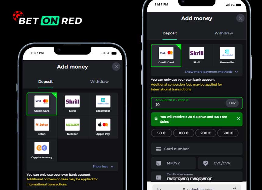 deposits and withdraw